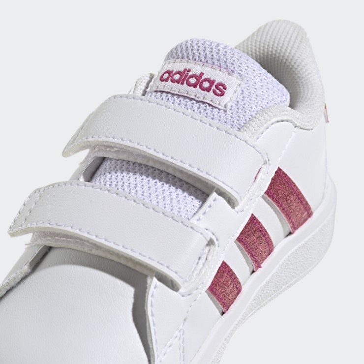 Zapatillas Adidas Grand Court Lifestyle Con Velcro Real Magenta