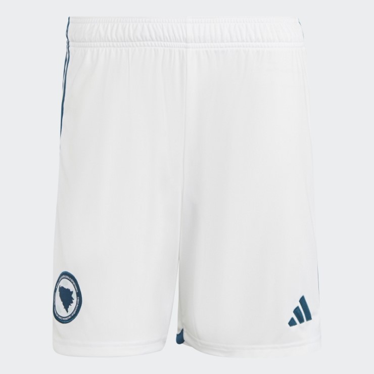 Pantalón Corto Primera Equipación Bosnia 22 Blanco Adidas