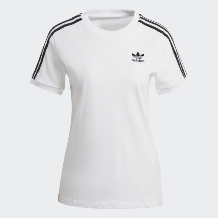 Camiseta Blanca Adidas Classics 3 Rayas Adidas