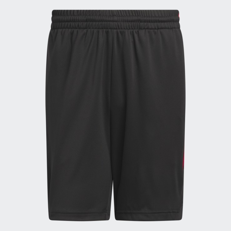Pantalón Corto De Baloncesto Legends 3 Rayas Negro Adidas