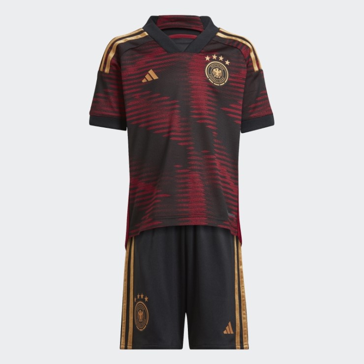 Camiseta Alemania 22 Segunda Equipacion Negro Adidas