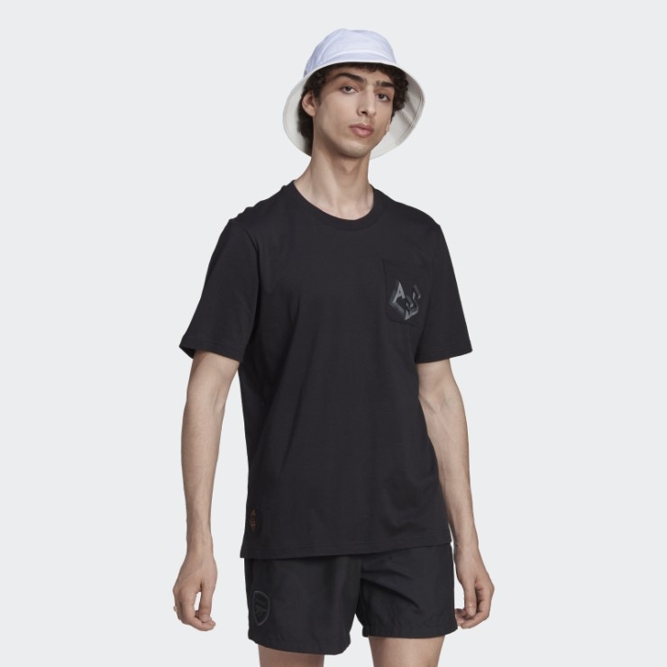 Camiseta Gráfica Arsenal Adidas Negra