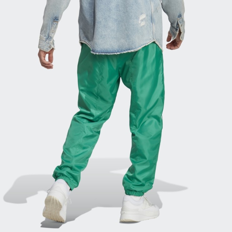 Pantalón Verde Corte Colorblock Tejido Adidas