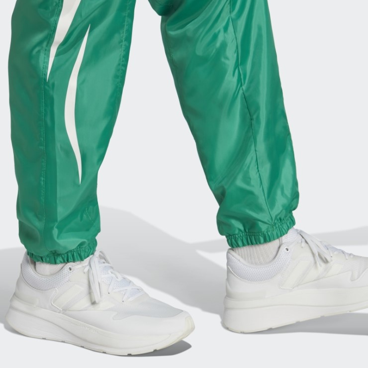 Pantalón Verde Corte Colorblock Tejido Adidas
