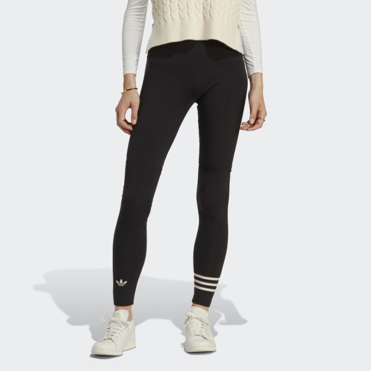 Negro Adidas Adicolor Neuclassics Leggings De Longitud Completa (talla Grande)
