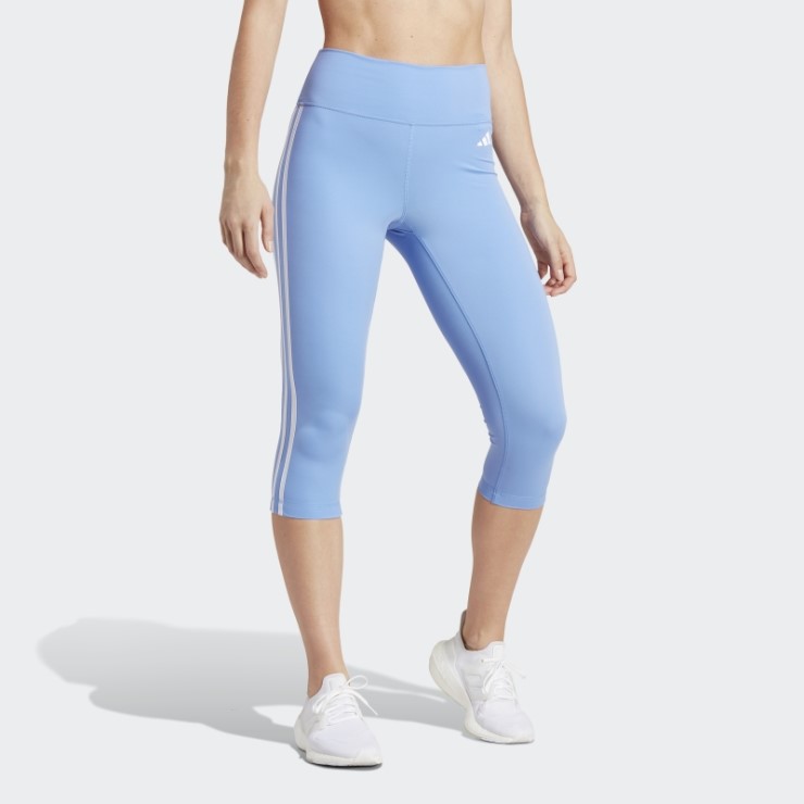 Adidas Train Essentials 3-stripes High-waisted 3/4 Leggings Azul