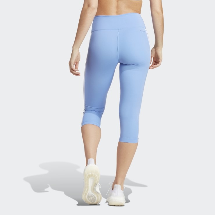 Adidas Train Essentials 3-stripes High-waisted 3/4 Leggings Azul