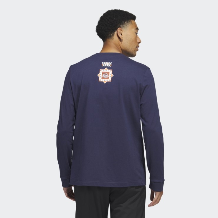 Camiseta De Manga Larga Adidas Islanders Playmaker Azul Marino Oscuro