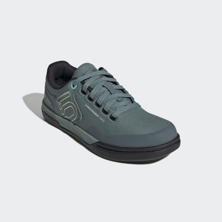 Zapatos De Lona Para Bicicleta De Montaña Adidas Hazy Emerald Five Ten Freerider Pro
