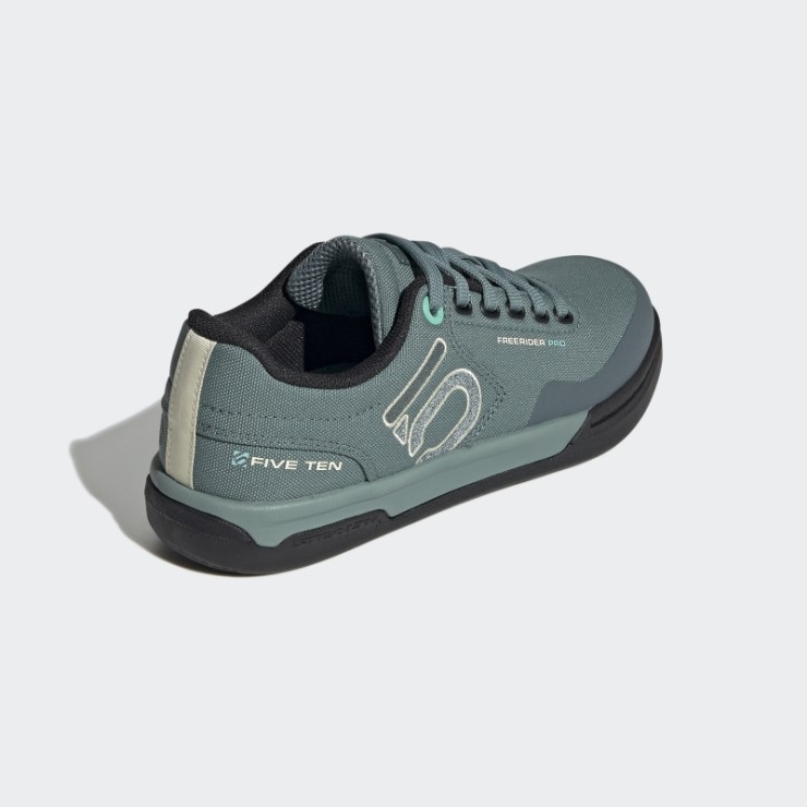 Zapatos De Lona Para Bicicleta De Montaña Adidas Hazy Emerald Five Ten Freerider Pro