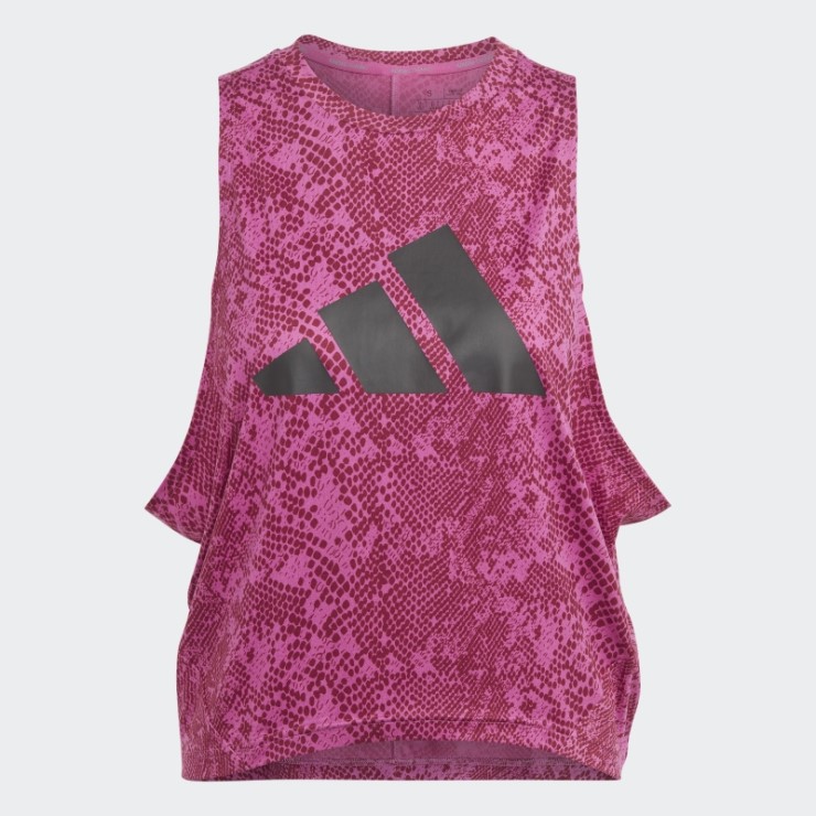 Adidas Camiseta Con Estampado De Iconos De Tren Fucsia