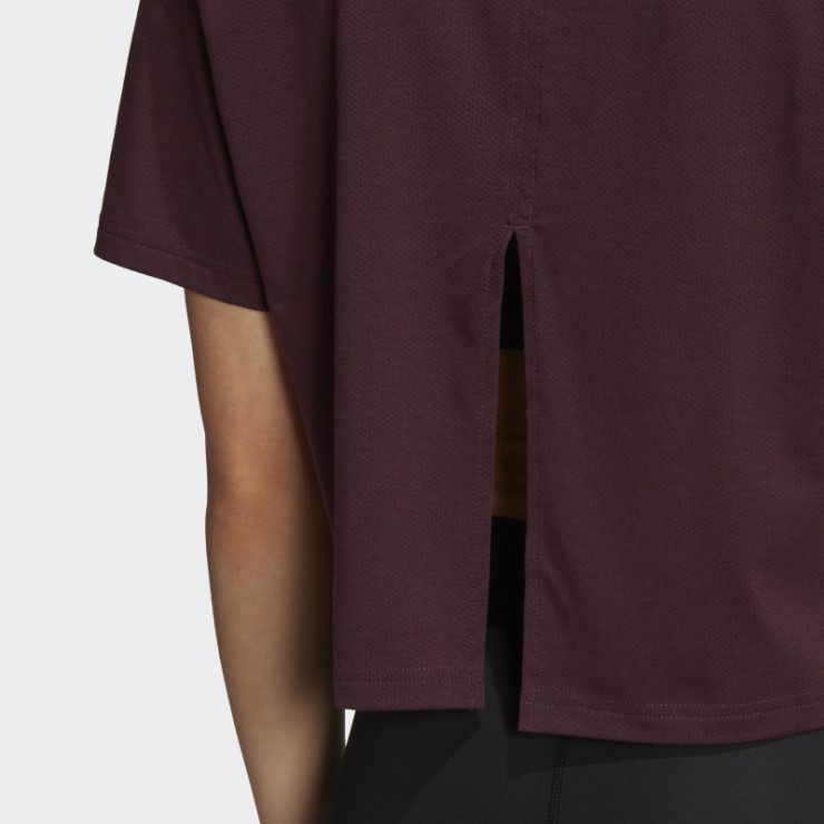 Camiseta Adidas Train Icons 3 Bar Logo Granate