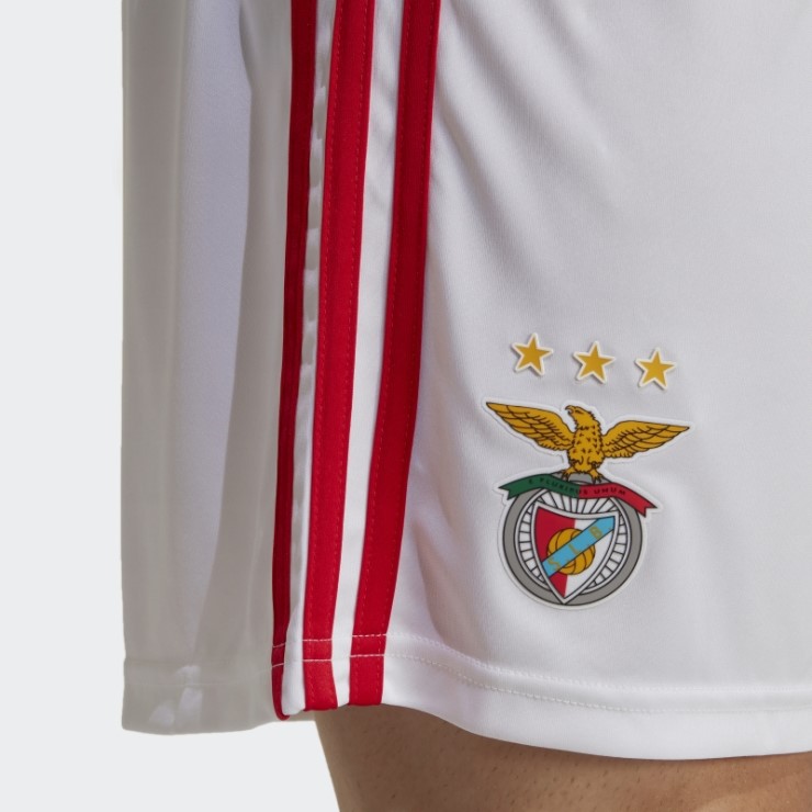Pantalón Corto Adidas Benfica 22/23 Primera Equipación Blanco