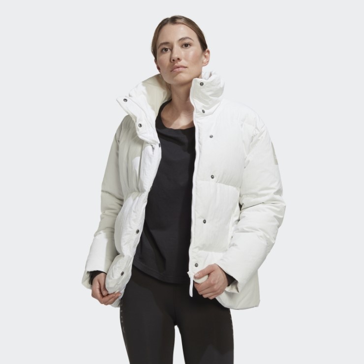 Gran Baffle Abajo Chaqueta Adidas Blanco