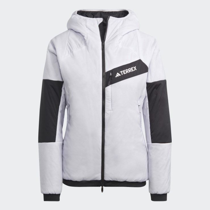Chaqueta Con Capucha Terrex Techrock Stretch Primaloft Plata Amanecer Adidas