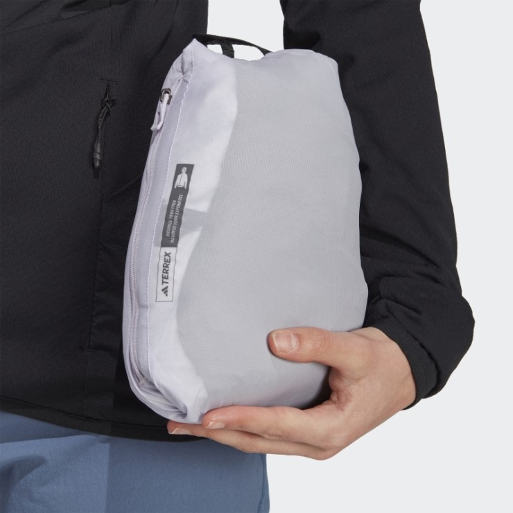 Chaqueta Con Capucha Terrex Techrock Stretch Primaloft Plata Amanecer Adidas