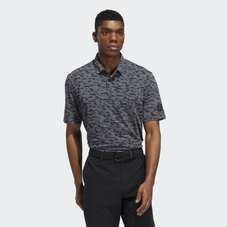 Polo Adidas Go-to Camo Print Negro