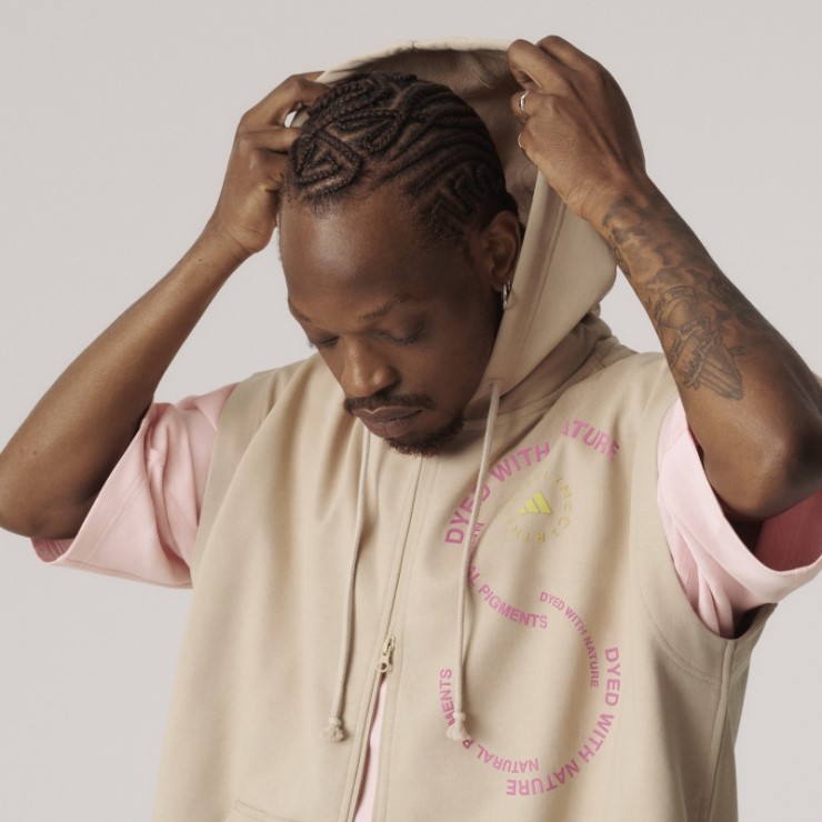 Adidas By Stella Mccartney Sportswear Sudadera Con Capucha Sin Mangas (género Neutral) F Beige Caliente