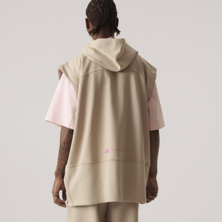 Adidas By Stella Mccartney Sportswear Sudadera Con Capucha Sin Mangas (género Neutral) F Beige Caliente