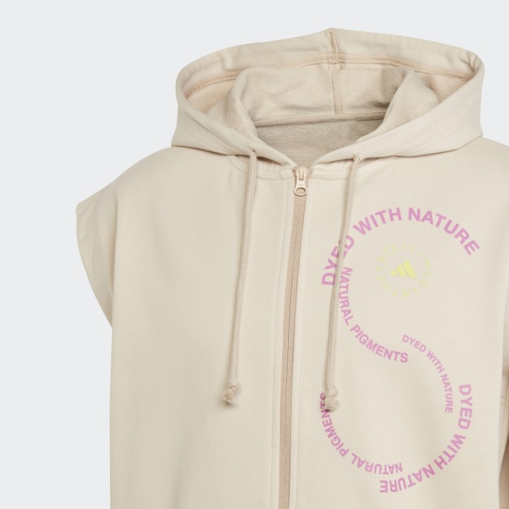 Adidas By Stella Mccartney Sportswear Sudadera Con Capucha Sin Mangas (género Neutral) F Beige Caliente