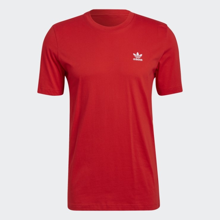 Camiseta Roja Adidas Trefoil Essentials Adicolor