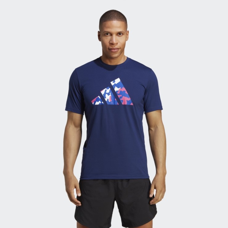 Camiseta De Entrenamiento Train Essentials Seasonal Logo Azul Oscuro Adidas