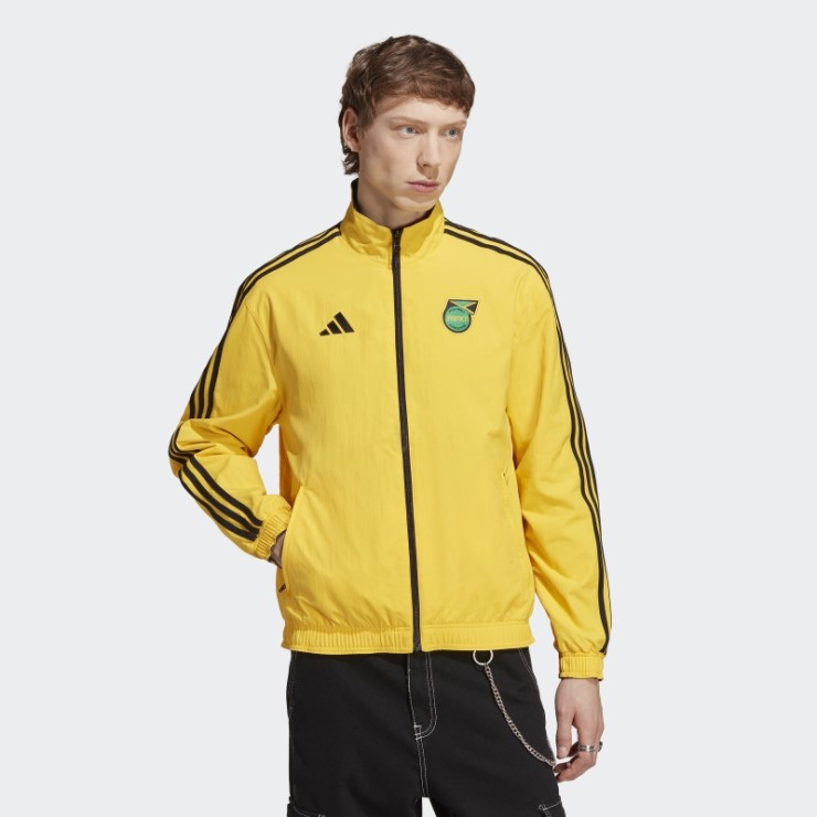 Adidas Jamaica Himno Chaqueta Negro Caliente