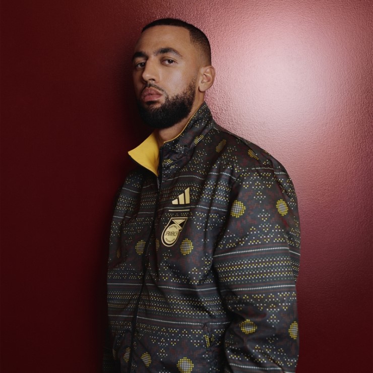 Adidas Jamaica Himno Chaqueta Negro Caliente