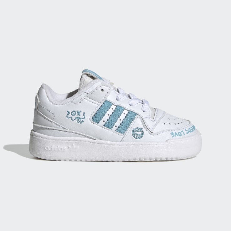 Foro Bajo Zapatos Adidas Blanco