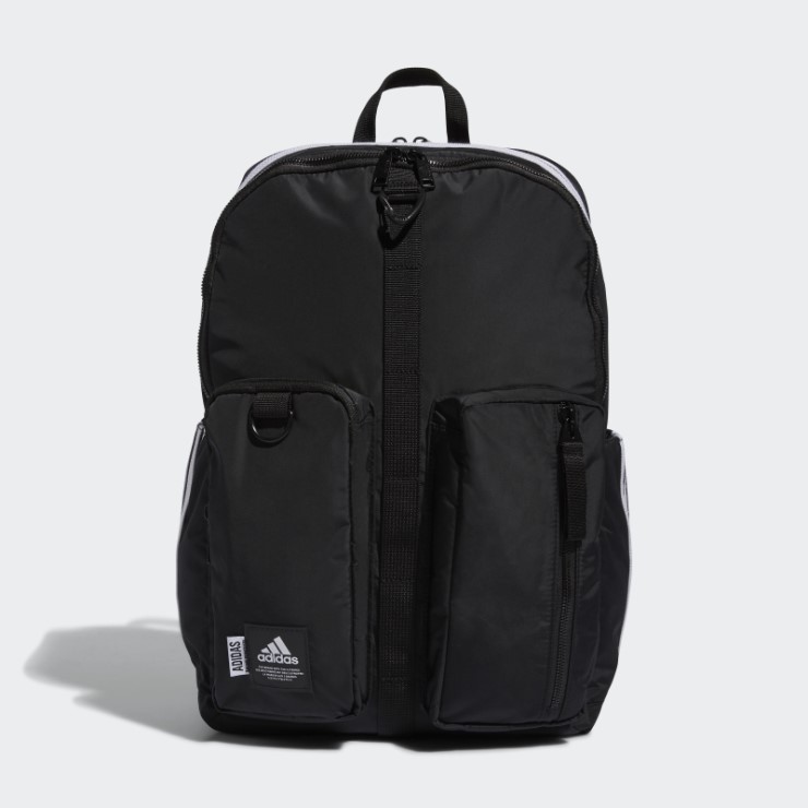 Mochila Adidas Icónica 3 Rayas Negra