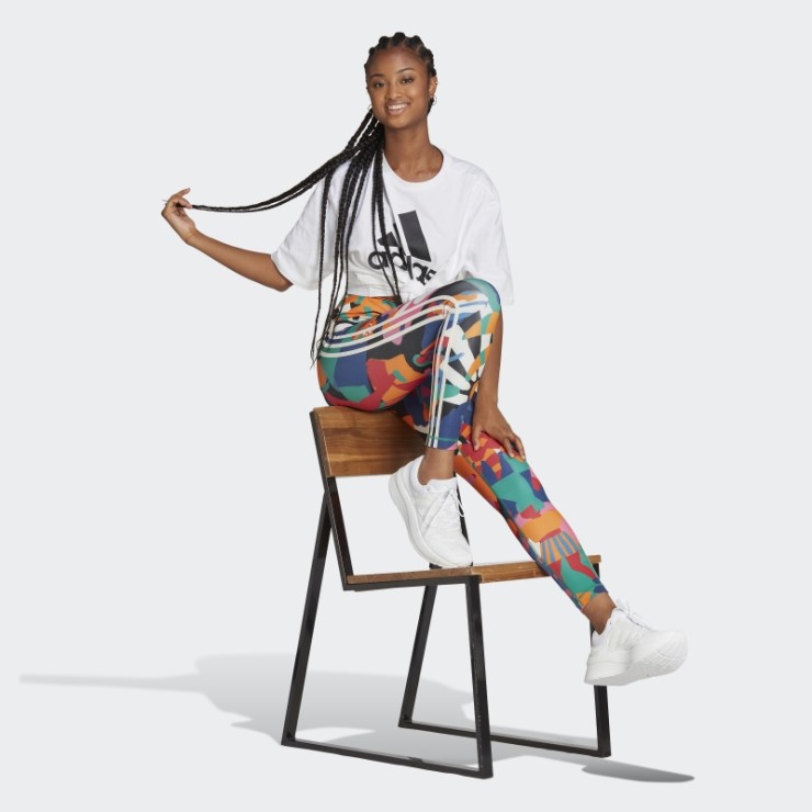 Adidas X Farm Rio 7/8 Mallas Negrita Verde Moda