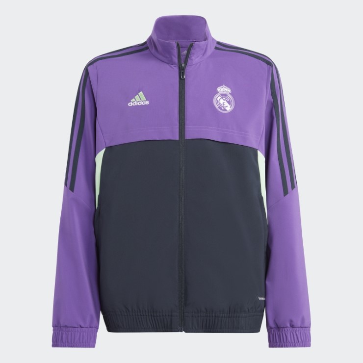 Sudadera Morada De Presentacion Condivo 22 Del Real Madrid Adidas