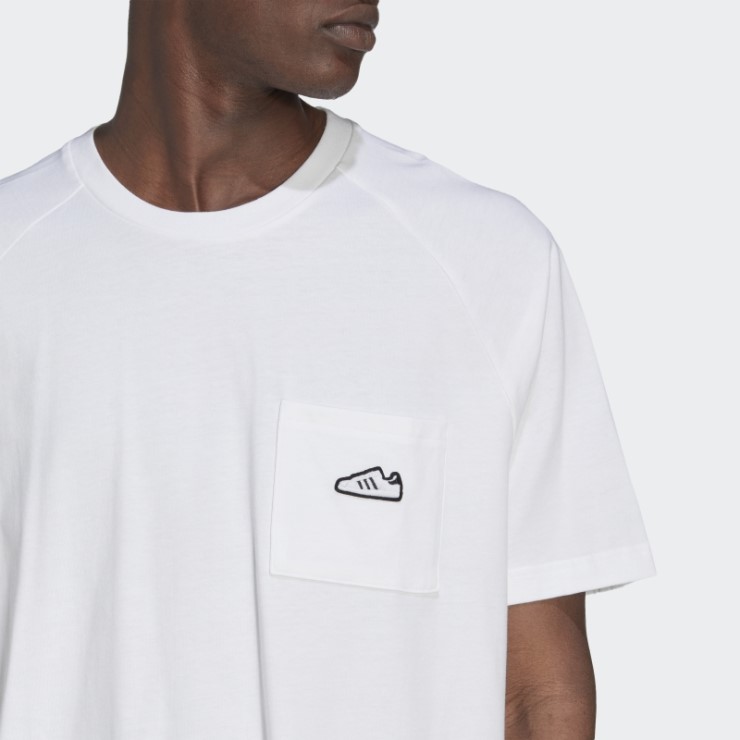 Camiseta Adidas Bordada Blanca