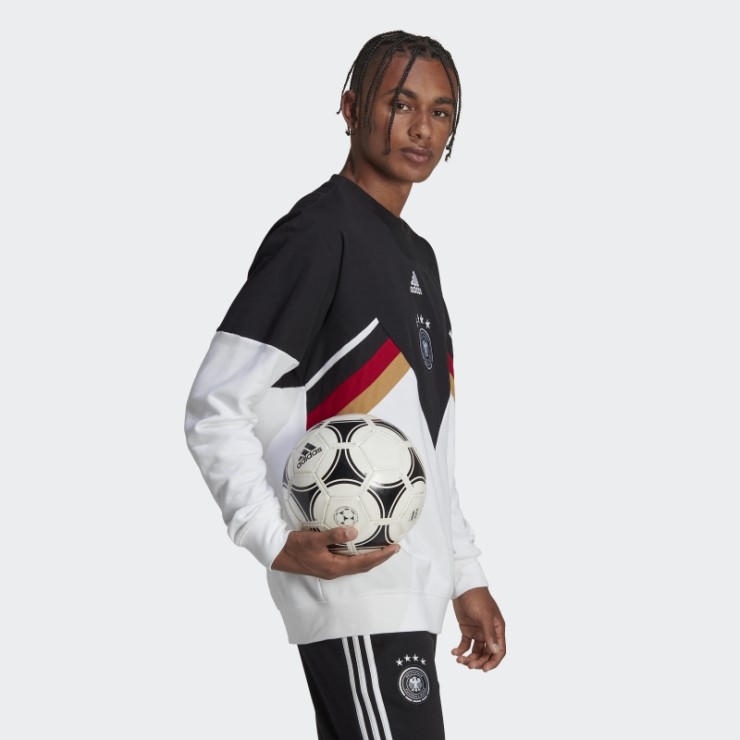 Sudadera Alemania Icon Crew Negra Adidas