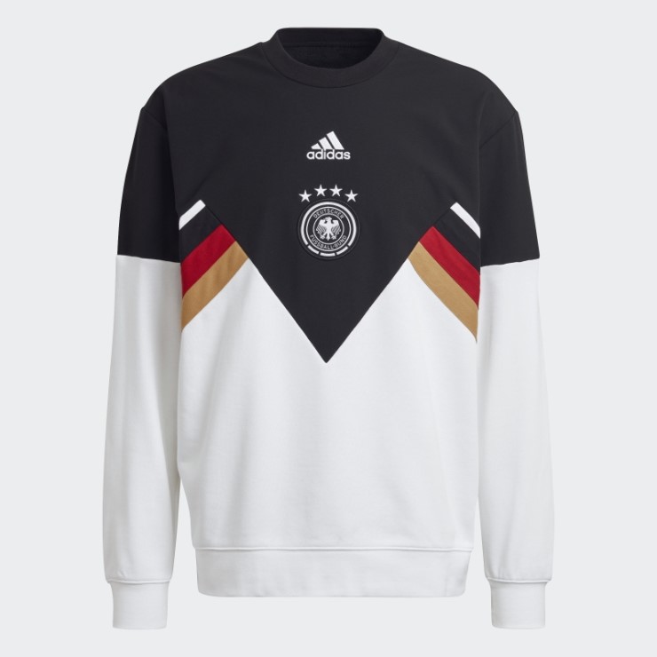 Sudadera Alemania Icon Crew Negra Adidas