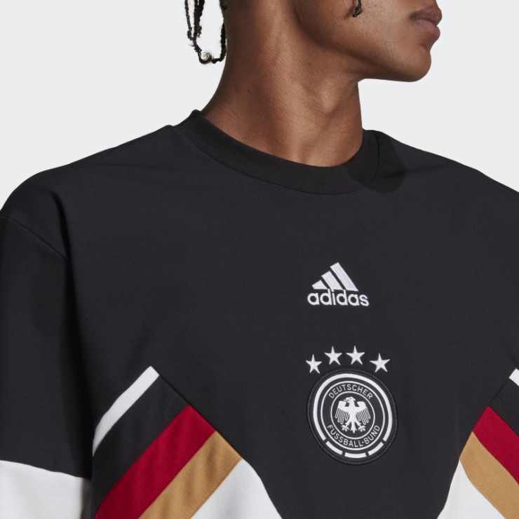 Sudadera Alemania Icon Crew Negra Adidas