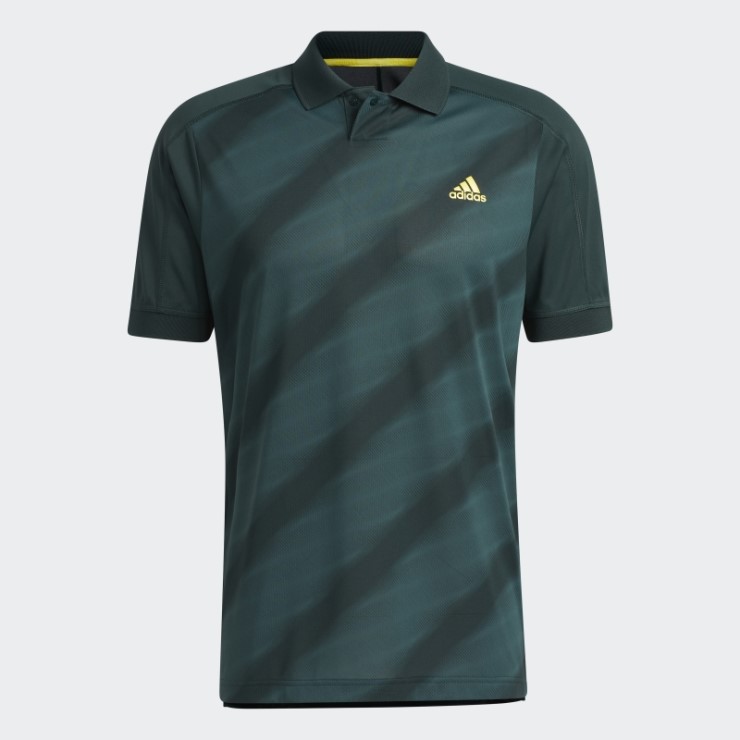 Polo Verde Con Estampado Llamativo Adidas