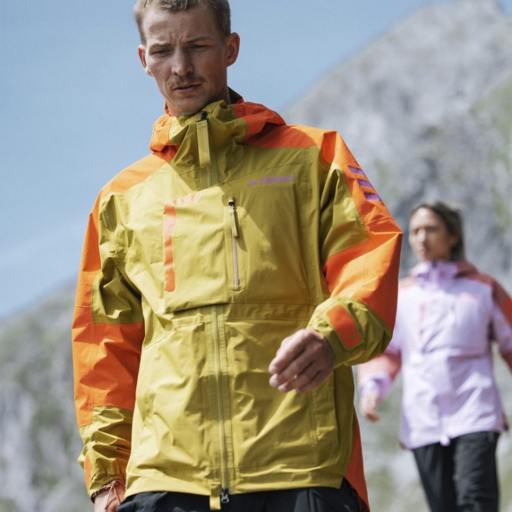 Verde Oliva Adidas Terrex Xploric Rain.rdy Chaqueta De Senderismo