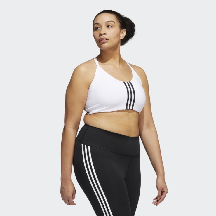 Sujetador Ligero De Entrenamiento Aeroimpact (talla Grande) Adidas Blanco