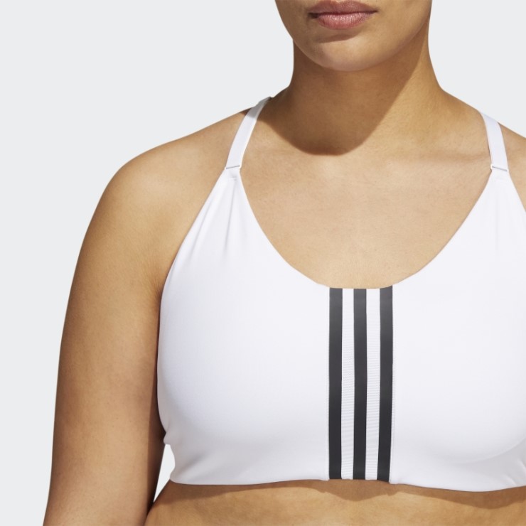 Sujetador Ligero De Entrenamiento Aeroimpact (talla Grande) Adidas Blanco