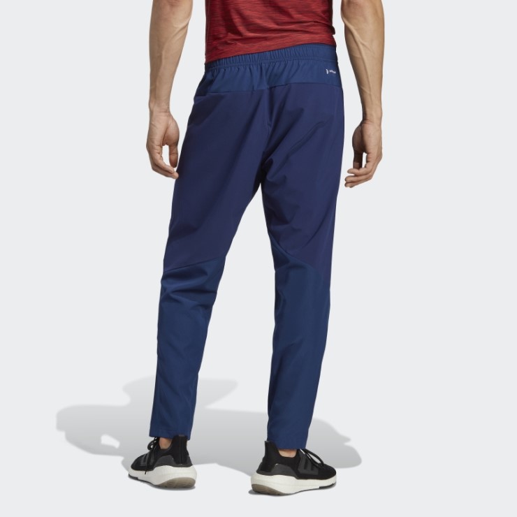 Adidas Aeroready Azul Oscuro Diseñado Para Pantalones De Entrenamiento De Movimiento