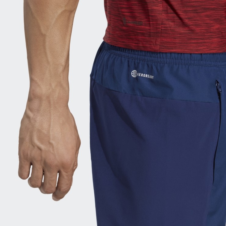 Adidas Aeroready Azul Oscuro Diseñado Para Pantalones De Entrenamiento De Movimiento
