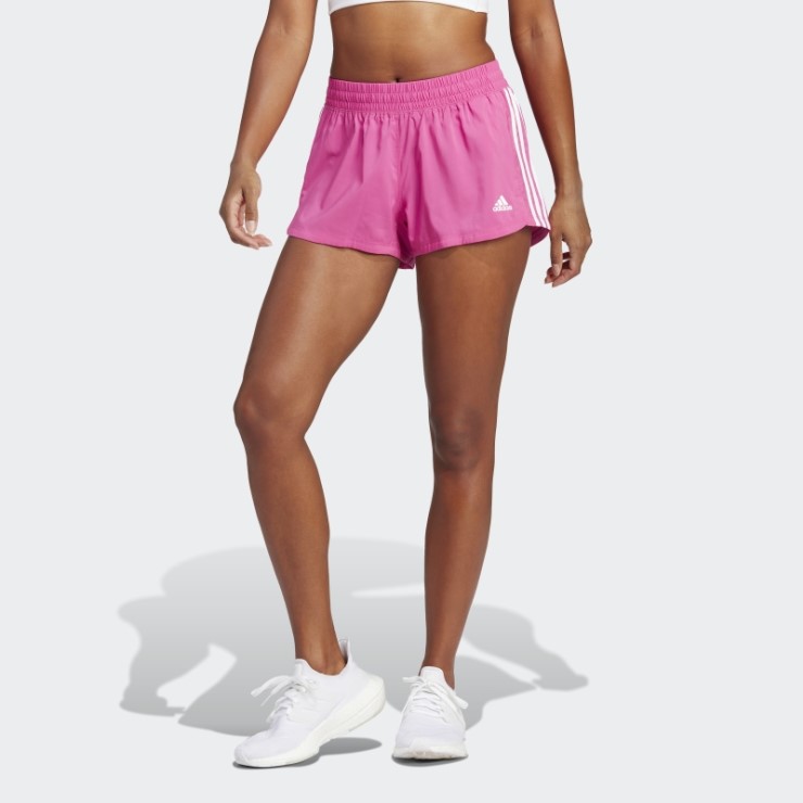 Adidas Pacer 3-stripes Woven Shorts Fucsia