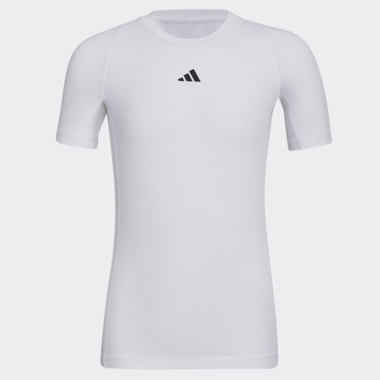 Camiseta Techfit Manga Corta Blanca Adidas