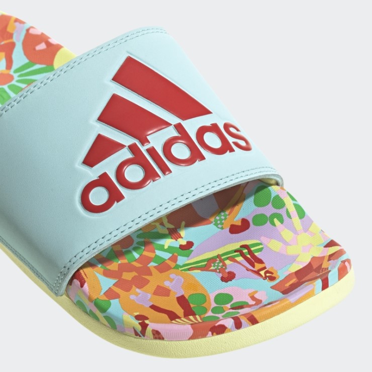 Chanclas Adidas Adilette Comfort Aguamarina