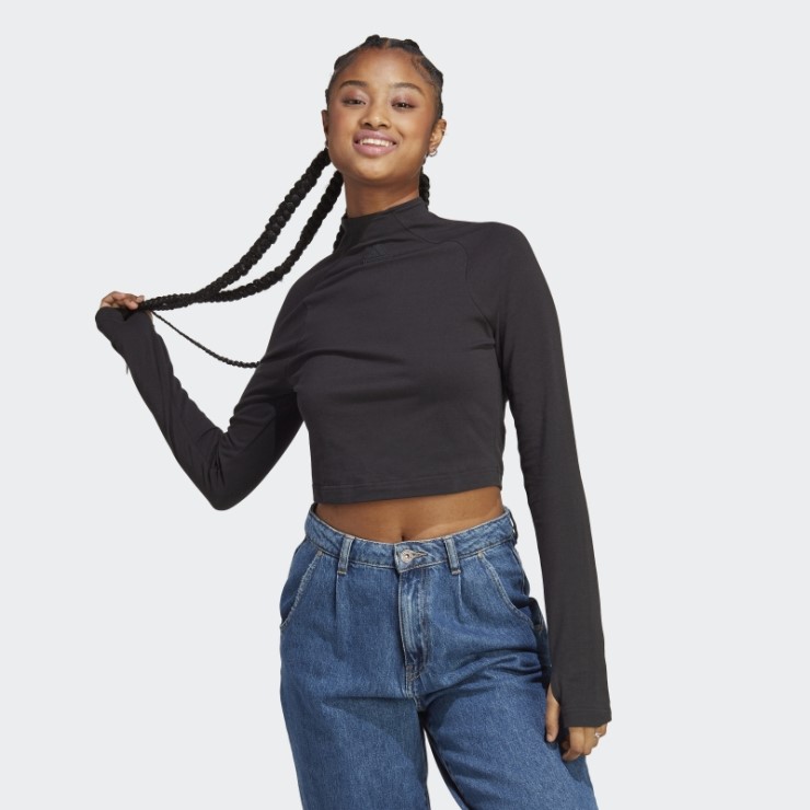 Adidas Camiseta De Manga Larga City Escape Negra