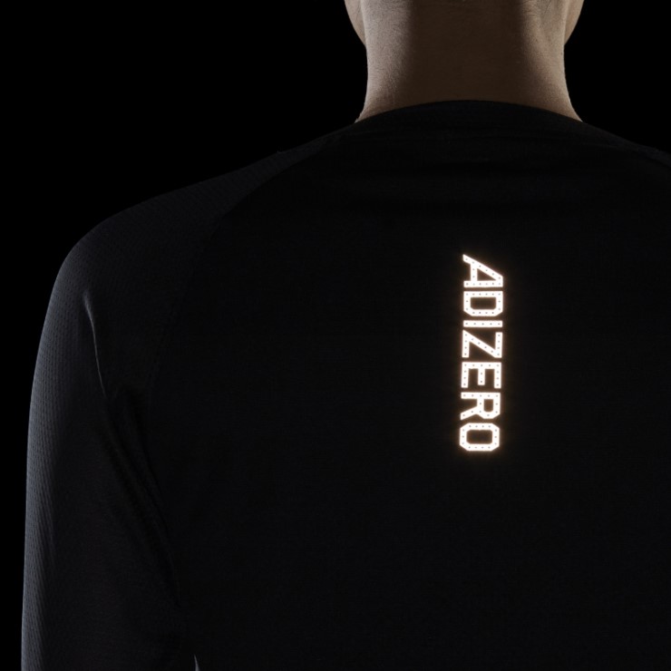 Adidas Parley Adizero Camiseta De Running De Manga Larga Negra