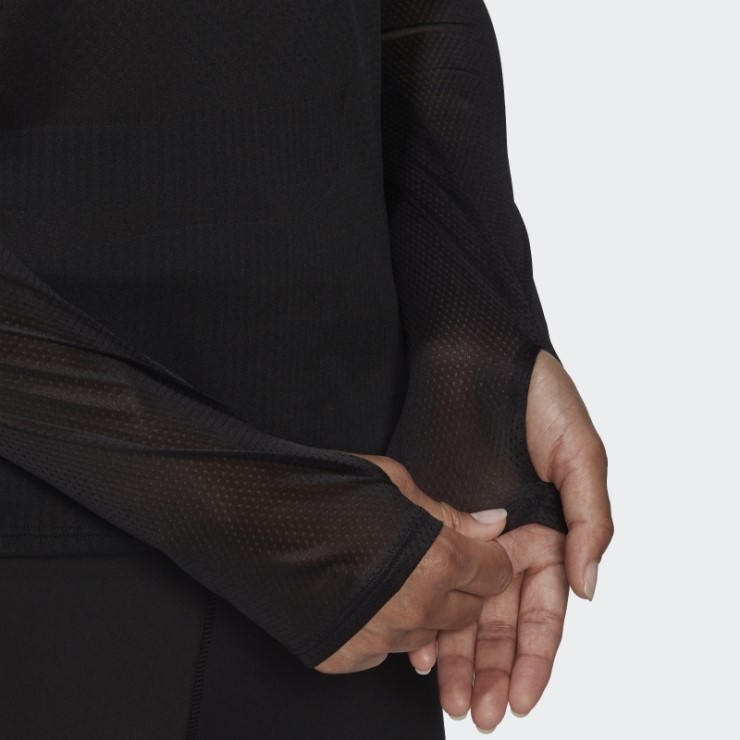 Adidas Parley Adizero Camiseta De Running De Manga Larga Negra