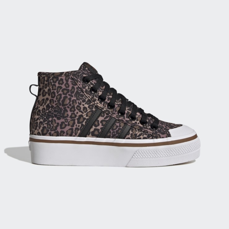 Negro Adidas Nizza Plataforma Mid Zapatos