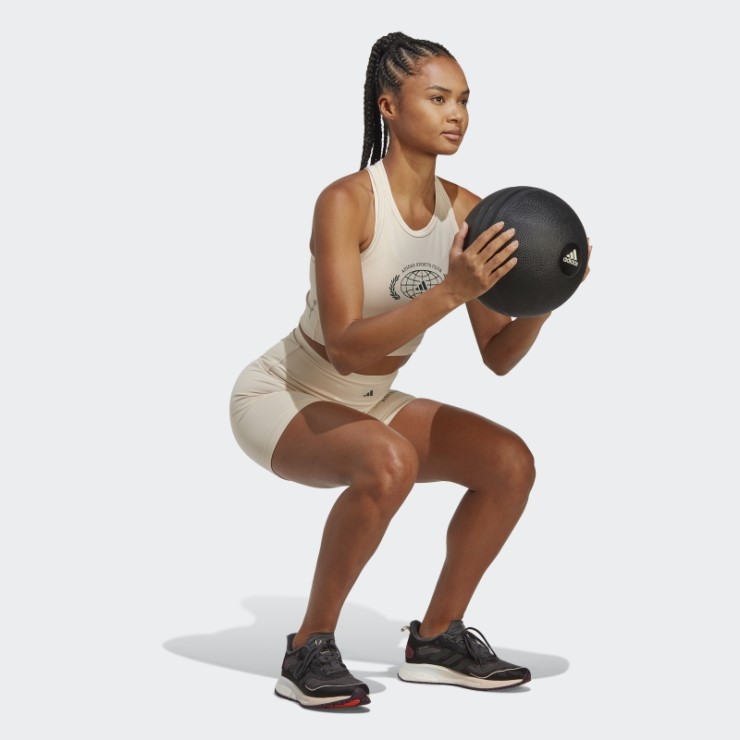 Camiseta Sin Mangas Corta Con Gráfico De Club Deportivo De Lino Adidas Fashion